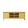 Oakham 120cm Corner TV Unit in Rattan Yellow - Gold Handles & Tapered Legs Media Console -Daals Store FT TV 09 SAFYEL WB1