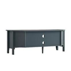 Oakham 120cm Corner TV Unit in Stormy Blue – Space-Saving Media Stand with Gold Accents -Daals Store FT TV 09 STORM WB7