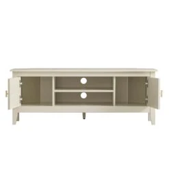 Oakham 120cm Corner TV Unit - Shaded White Modern Media Stand with Gold Handles 14 Oakham 120cm Corner TV Unit - Shaded White Modern Media Stand with Gold Handles -Daals Store FT TV 09 WHITE WB5