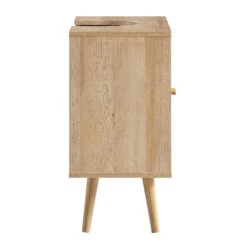 Frances Woven Rattan 2-Door Bathroom Undersink Unit, Natural -Daals Store FT UDS 01 NAT WB5