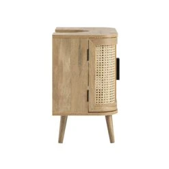 Izzy Curved Rattan Undersink Unit, Natural -Daals Store FT UDS 02 NAT WB5