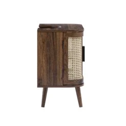 Izzy Curved Rattan Undersink Unit, Walnut 16 Izzy Curved Rattan Undersink Unit, Walnut -Daals Store FT UDS 02 WALN WB6