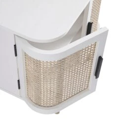 Izzy Curved Rattan Undersink Unit, White -Daals Store FT UDS 02 WHITE detail2