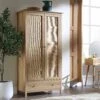 Frances Rattan Double Wardrobe With 1 Drawer, Natural 18 Frances Rattan Double Wardrobe With 1 Drawer, Natural -Daals Store FT WARD 01 NAT main