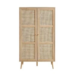 Frances Woven Rattan Compact Double Wardrobe, Natural 15 Frances Woven Rattan Compact Double Wardrobe, Natural -Daals Store FT WARD 02 NAT WB1