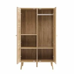 Frances Woven Rattan Compact Double Wardrobe, Natural 19 Frances Woven Rattan Compact Double Wardrobe, Natural -Daals Store FT WARD 02 NAT WB4