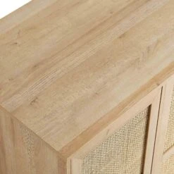 Frances Woven Rattan Compact Double Wardrobe, Natural 22 Frances Woven Rattan Compact Double Wardrobe, Natural -Daals Store FT WARD 02 NAT detail2