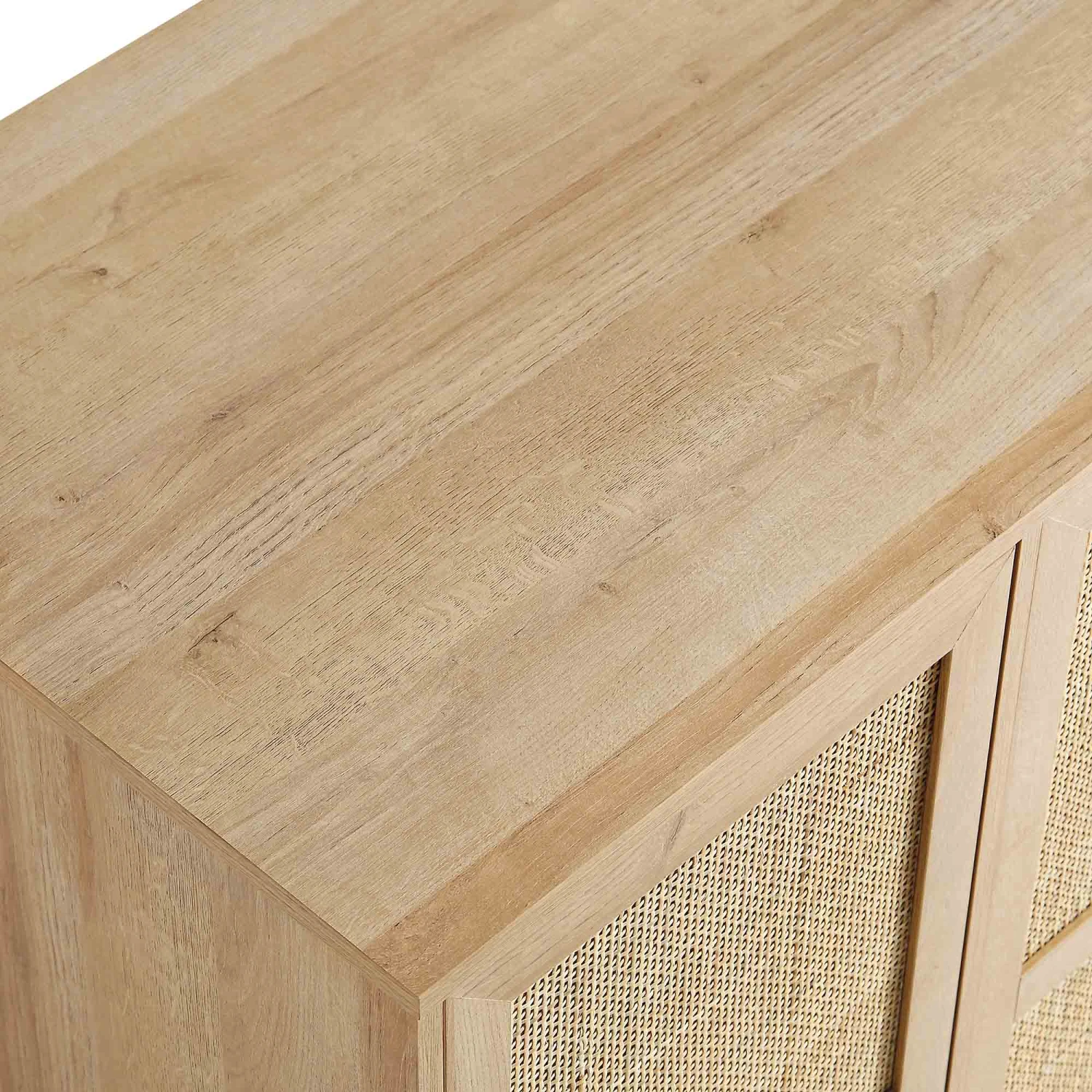 Frances Woven Rattan Compact Double Wardrobe, Natural 11 Frances Woven Rattan Compact Double Wardrobe, Natural - Image 11