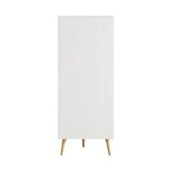 Frances Woven Rattan Compact Double Wardrobe, White -Daals Store FT WARD 02 WHITE WB5