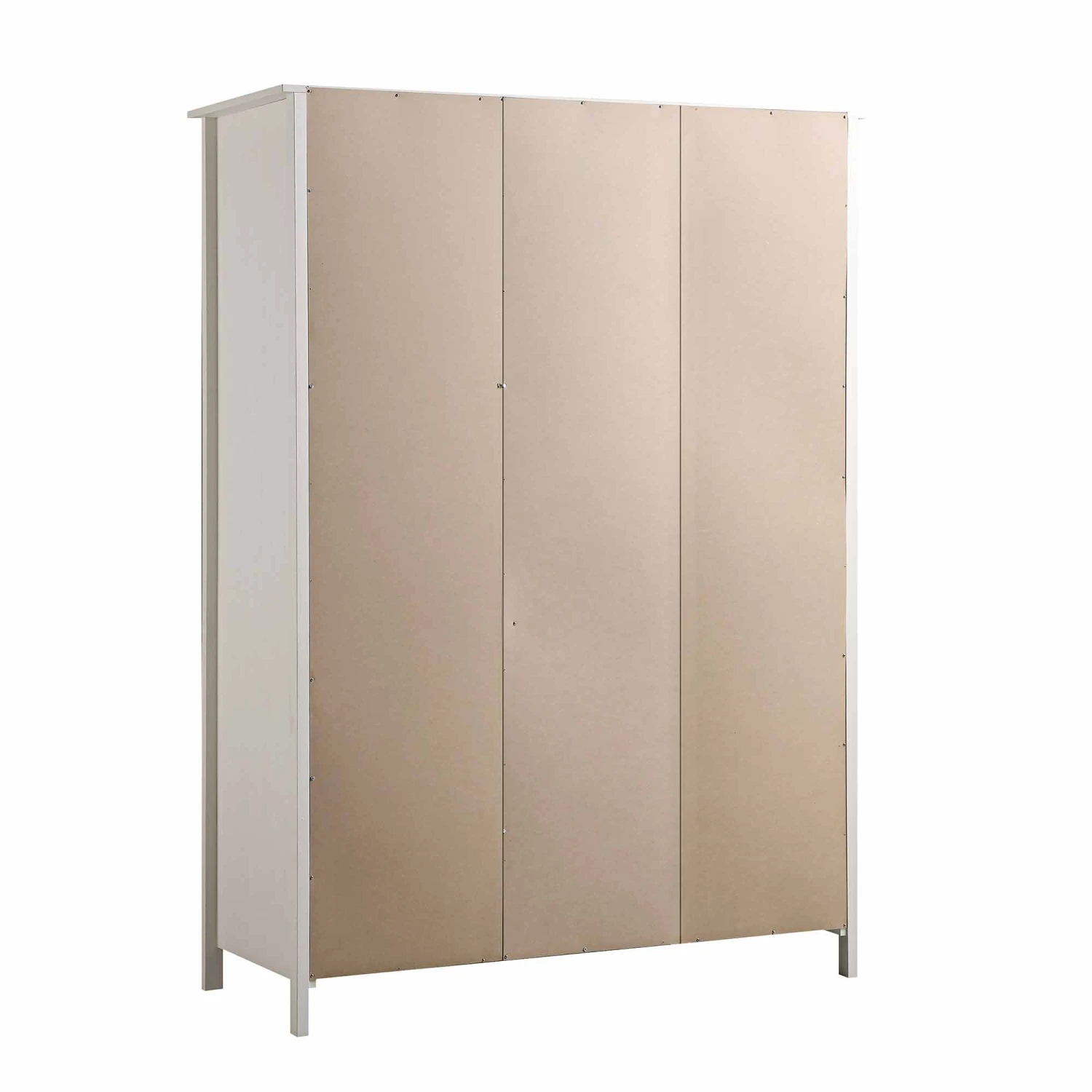 Frances Rattan Triple Wardrobe With 2 Drawers, White 10 Frances Rattan Triple Wardrobe With 2 Drawers, White - Image 10