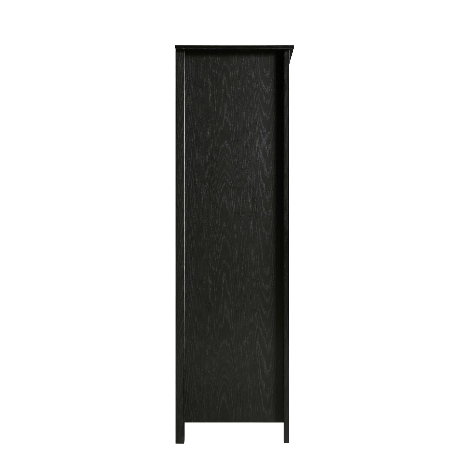 Frances Rattan 4-Door Wardrobe With 2 Drawers, Black 9 Frances Rattan 4-Door Wardrobe With 2 Drawers, Black - Image 9