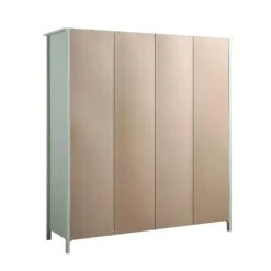 Frances Rattan 4-Door Wardrobe With 2 Drawers, Mint 21 Frances Rattan 4-Door Wardrobe With 2 Drawers, Mint -Daals Store FT WARD 04 SAGE WB6