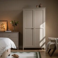 Oakham Double Wardrobe, Deep Greige