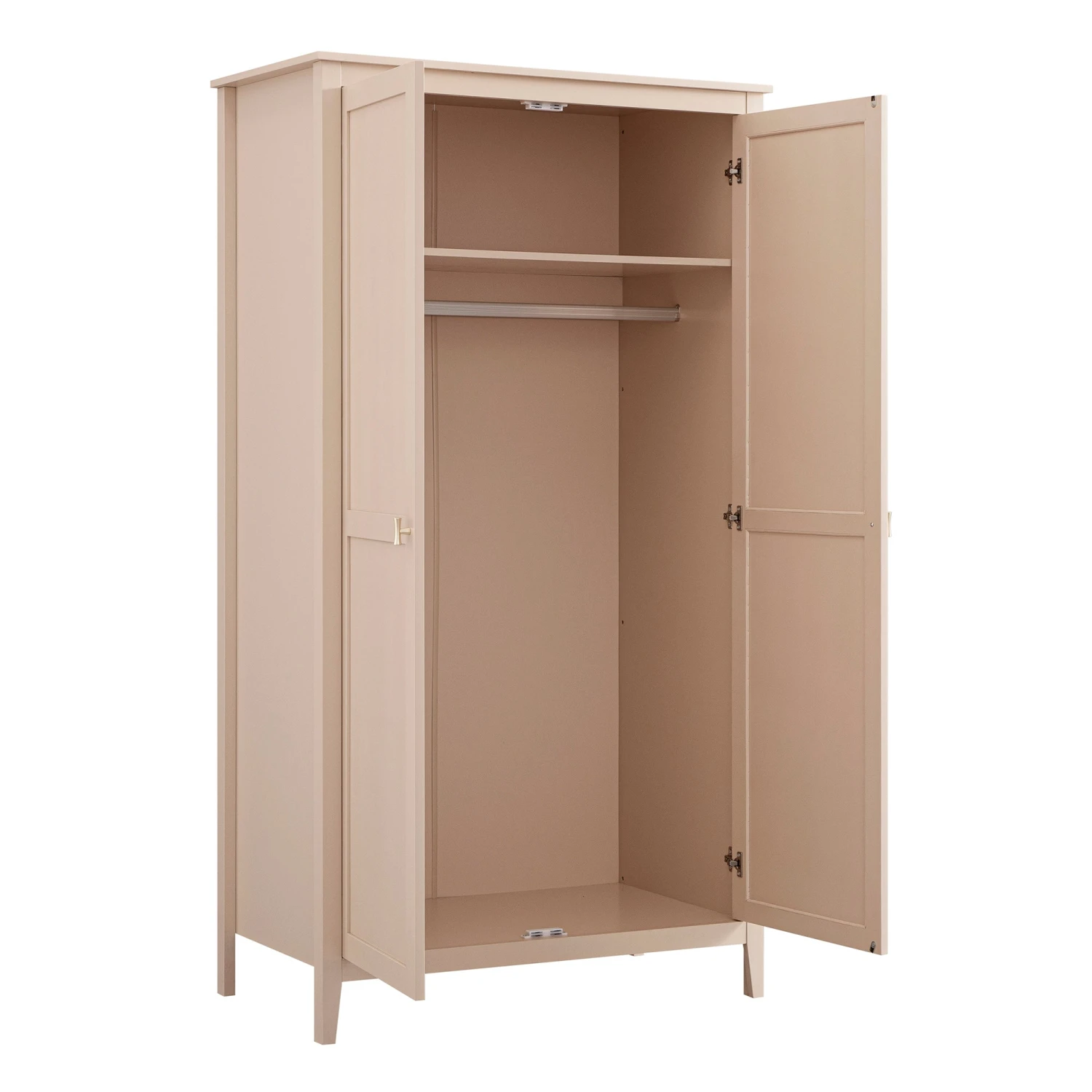 Oakham Double Wardrobe, Nude Pink 10 Oakham Double Wardrobe, Nude Pink - Image 10