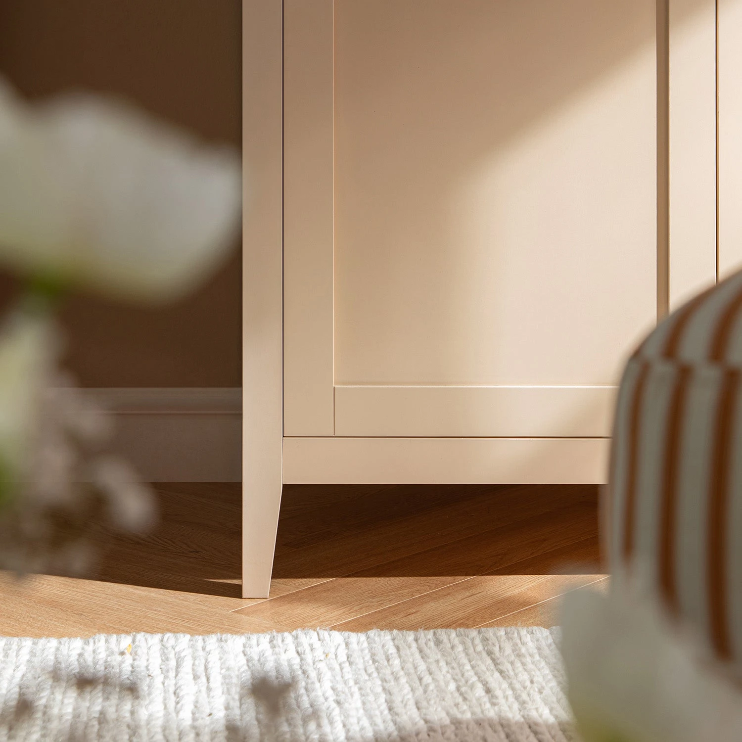 Oakham Double Wardrobe, Nude Pink 6 Oakham Double Wardrobe, Nude Pink - Image 6