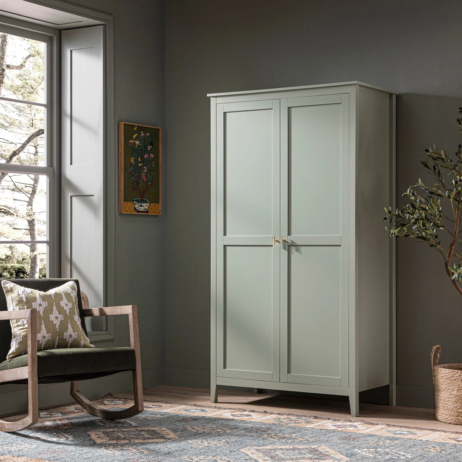 Oakham Double Wardrobe, Desert Sage 1 Oakham Double Wardrobe, Desert Sage