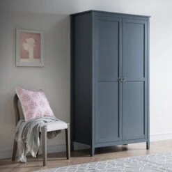 Oakham Double Wardrobe, Stormy Blue 17 Oakham Double Wardrobe, Stormy Blue -Daals Store FT WARD 08 STORM scene1