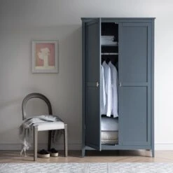Oakham Double Wardrobe, Stormy Blue 18 Oakham Double Wardrobe, Stormy Blue -Daals Store FT WARD 08 STORM scene2