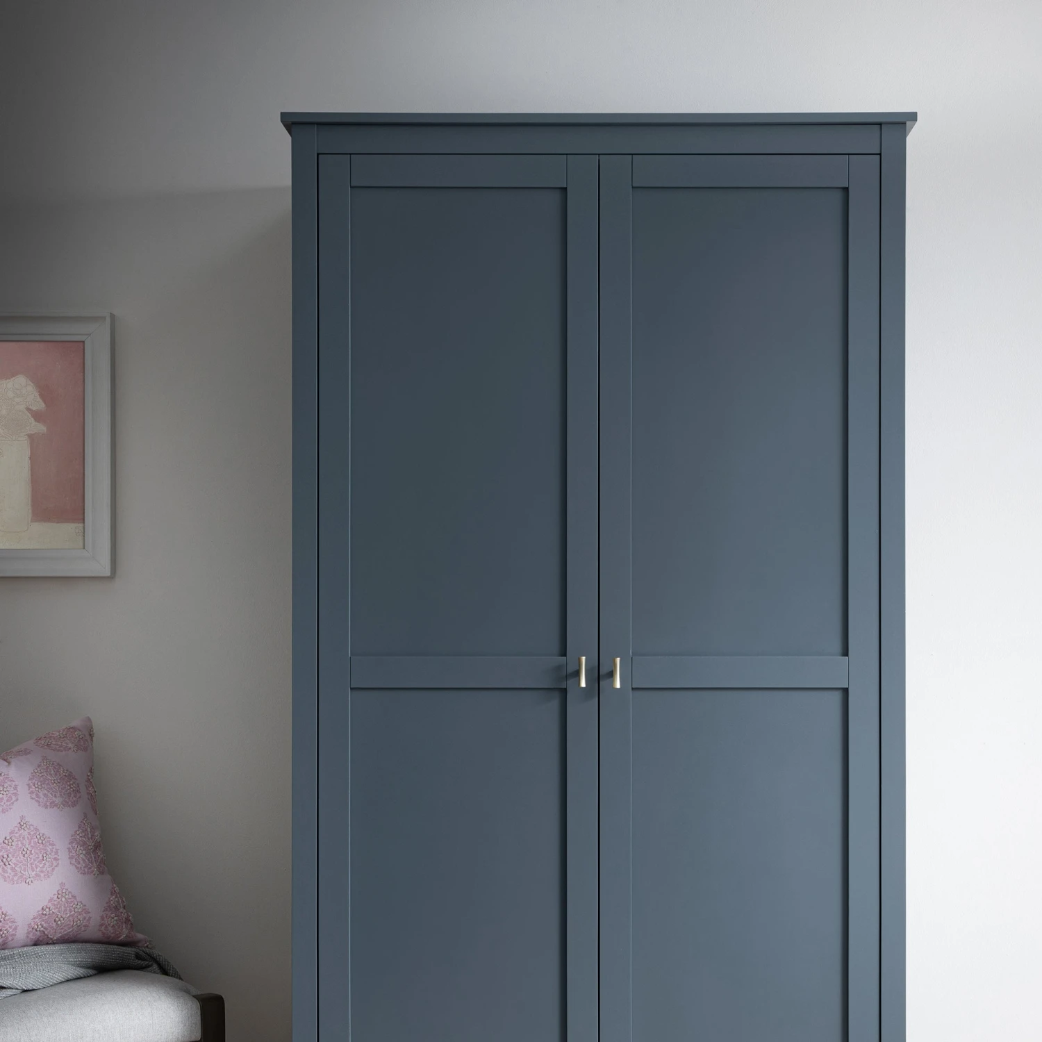 Oakham Double Wardrobe, Stormy Blue 5 Oakham Double Wardrobe, Stormy Blue - Image 5