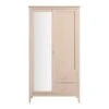 Oakham Mirrored Double Wardrobe, Nude Pink -Daals Store FT WARD 09 NUDE WB1