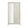 Oakham Mirrored Double Wardrobe, Shaded White -Daals Store FT WARD 09 WHITE WB1
