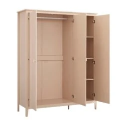 Oakham Triple Wardrobe, Nude Pink -Daals Store FT WARD 10 NUDE WB4