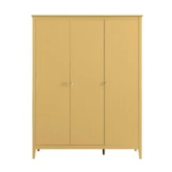 Oakham Triple Wardrobe, Rattan Yellow