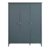 Oakham Triple Wardrobe, Stormy Blue 18 Oakham Triple Wardrobe, Stormy Blue -Daals Store FT WARD 10 STORM WB1