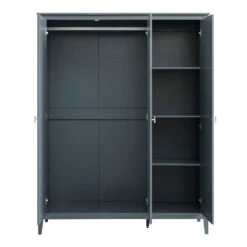 Oakham Triple Wardrobe, Stormy Blue -Daals Store FT WARD 10 STORM WB3