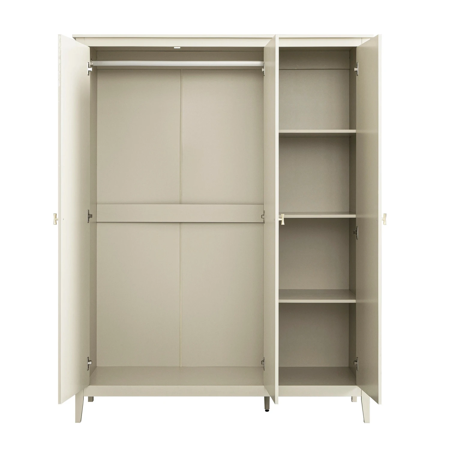 Oakham Triple Wardrobe, Shaded White 10 Oakham Triple Wardrobe, Shaded White - Image 10
