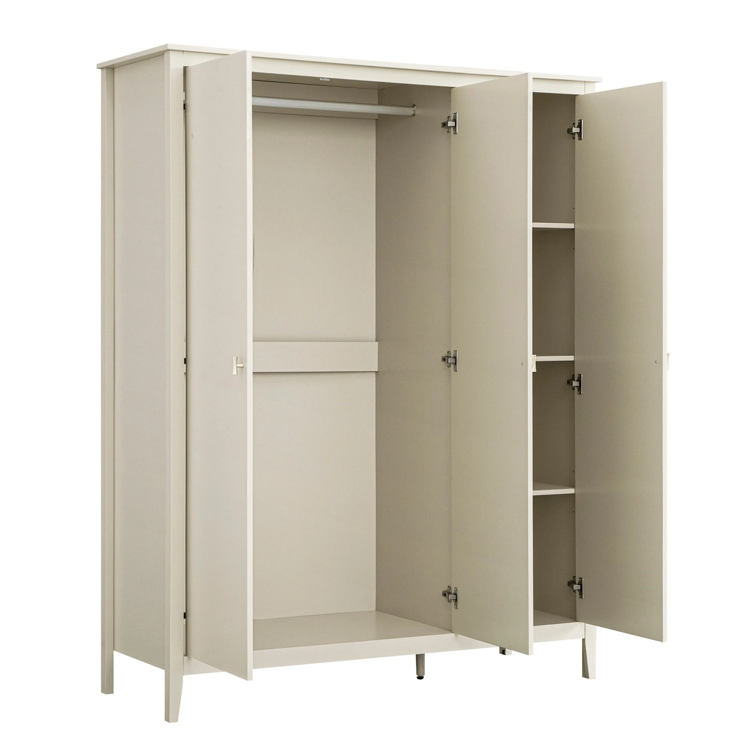 Oakham Triple Wardrobe, Shaded White 11 Oakham Triple Wardrobe, Shaded White - Image 11