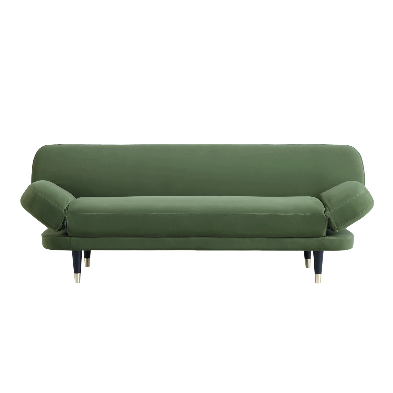 Solna 2-Seater Sofa Bed, Moss Green Velvet 4 Solna 2-Seater Sofa Bed, Moss Green Velvet - Image 4