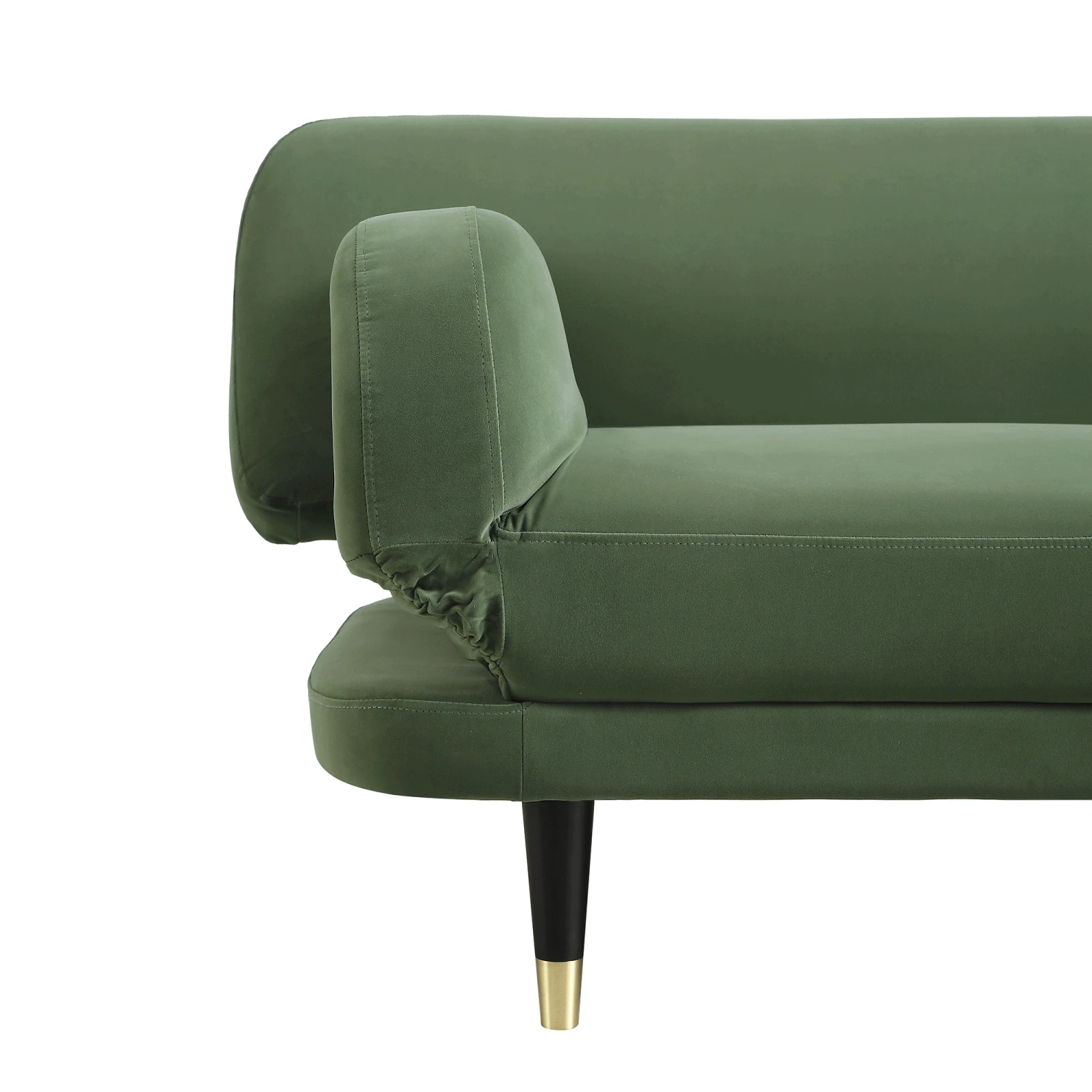 Solna 2-Seater Sofa Bed, Moss Green Velvet 6 Solna 2-Seater Sofa Bed, Moss Green Velvet - Image 6