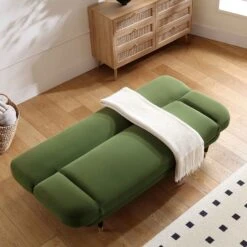 Solna 2-Seater Sofa Bed, Moss Green Velvet 19 Solna 2-Seater Sofa Bed, Moss Green Velvet -Daals Store GCSF 2277 MOSS VEL scene2