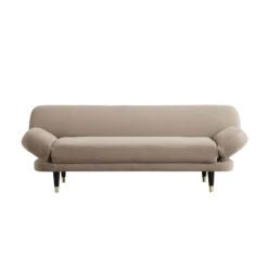 Solna 2-Seater Sofa Bed, Mink Velvet -Daals Store GCSF 2277 TAUPE VEL WB1