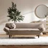 Solna 2-Seater Sofa Bed, Mink Velvet -Daals Store GCSF 2277 TAUPE VEL main