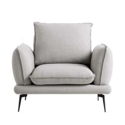 Obriel Grey Marl Fabric Armchair -Daals Store GCSF 2299 GREY FAB 1ST WB1