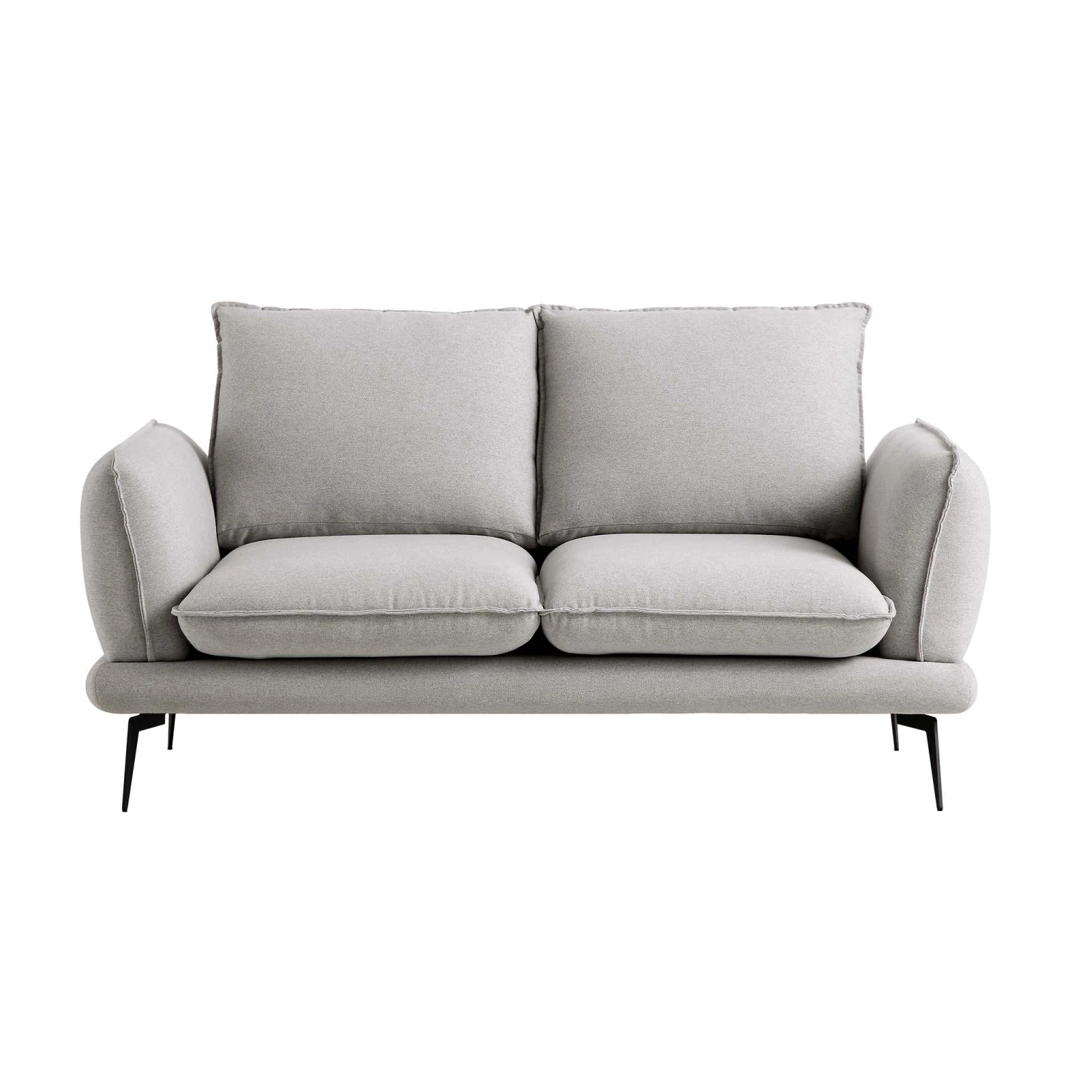 Obriel Grey Marl Fabric Sofa, 2-Seater 4 Obriel Grey Marl Fabric Sofa, 2-Seater - Image 4