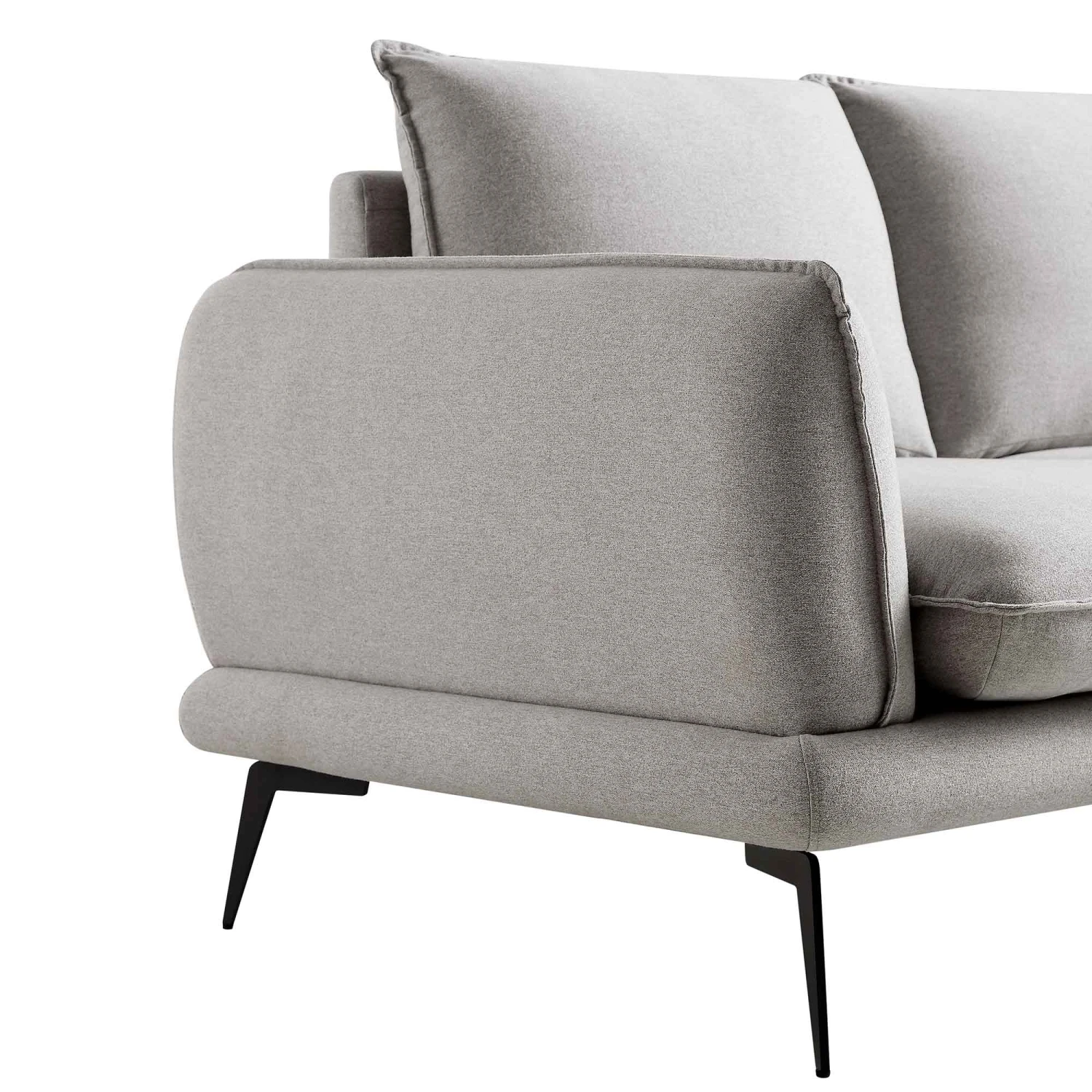 Obriel Grey Marl Fabric Sofa, 2-Seater 10 Obriel Grey Marl Fabric Sofa, 2-Seater - Image 10