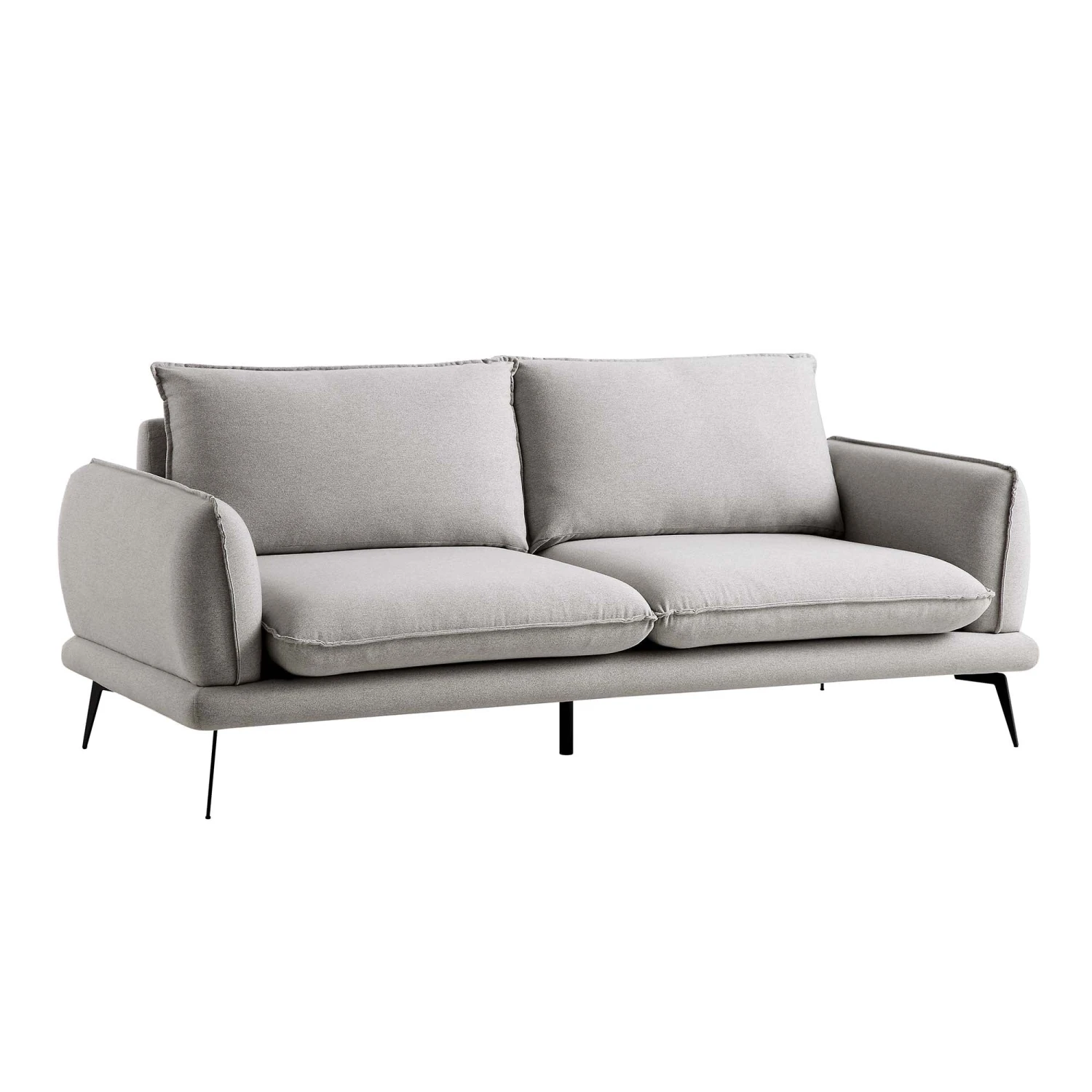 Obriel Grey Marl Fabric Sofa, 3-Seater 5 Obriel Grey Marl Fabric Sofa, 3-Seater - Image 5