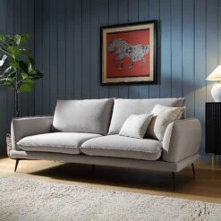 Obriel Grey Marl Fabric Sofa, 3-Seater 14 Obriel Grey Marl Fabric Sofa, 3-Seater -Daals Store GCSF 2299 GREY FAB 3ST scene1