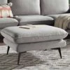 Obriel Grey Marl Fabric Footstool -Daals Store GCSF 2299 GREY FAB STOOL main