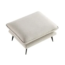 Obriel Oatmeal Fabric Footstool -Daals Store GCSF 2299 OAT FAB STOOL WB3