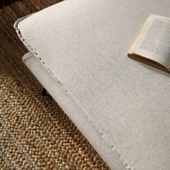 Obriel Oatmeal Fabric Footstool -Daals Store GCSF 2299 OAT FAB STOOL scene3 1