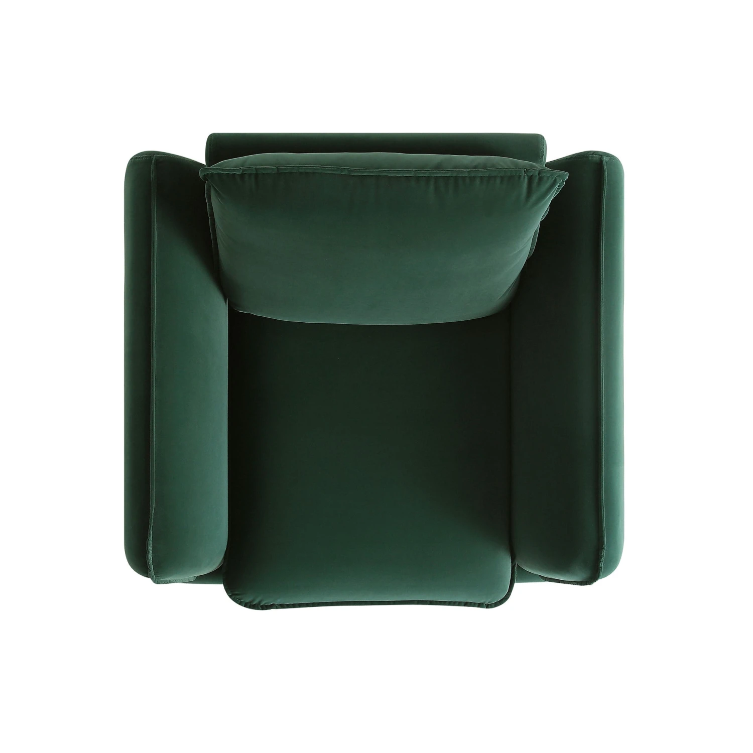 Obriel Forest Green Velvet Armchair 6 Obriel Forest Green Velvet Armchair - Image 6
