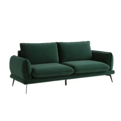 Obriel Forest Green Velvet Sofa, 3-Seater -Daals Store GCSF 2299 PINE VEL 3ST WB2