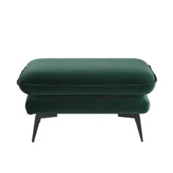 Obriel Forest Green Velvet Footstool -Daals Store GCSF 2299 PINE VEL STOOL WB1