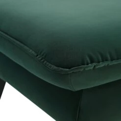 Obriel Forest Green Velvet Footstool -Daals Store GCSF 2299 PINE VEL STOOL detail1