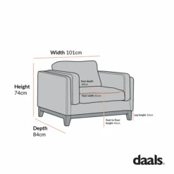 Dipley Champagne Velvet Sofa, 1-Seater -Daals Store GCSF 2339 1ST CHART 1