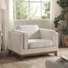 Dipley Beige Boucle Fabric Sofa, 1-Seater -Daals Store GCSF 2339 BEIGE BOU 1ST main